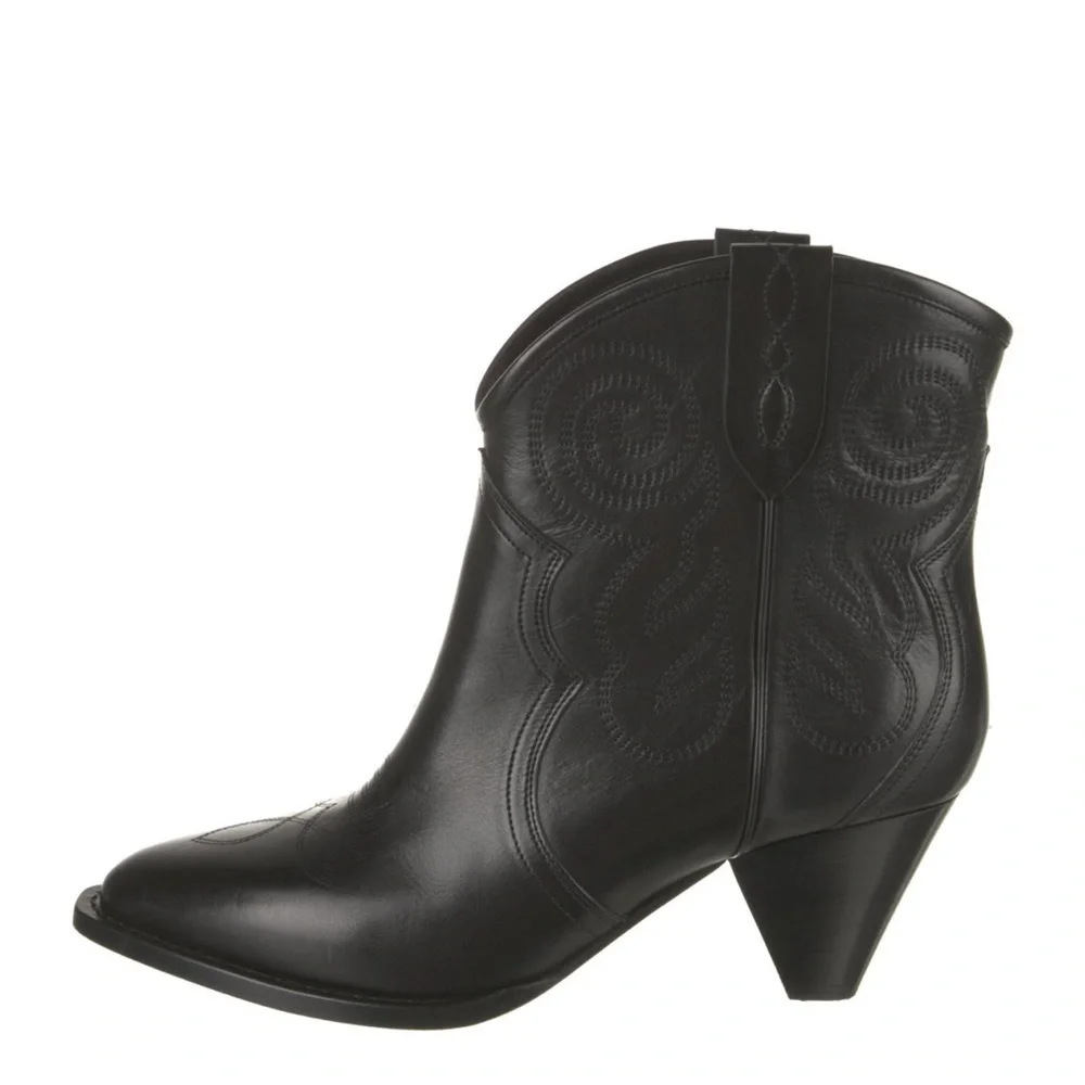 ISABEL MARANT Darizo Mid-Heel Ankle Boots Size 41 - Picture 11 of 16